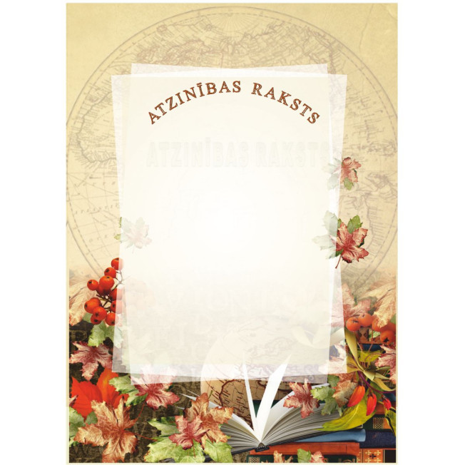 Atzinības raksts AR-06 Atzinības raksts AR-06