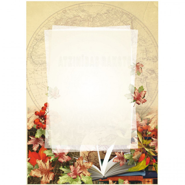 Diploma, atzinības sagatave BU-019