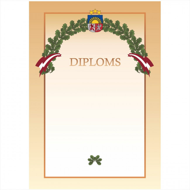 Diploms ar ģerboni D-007